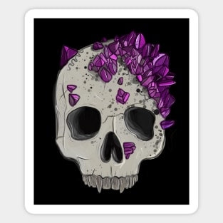 Crystal Vampire Skull Magnet